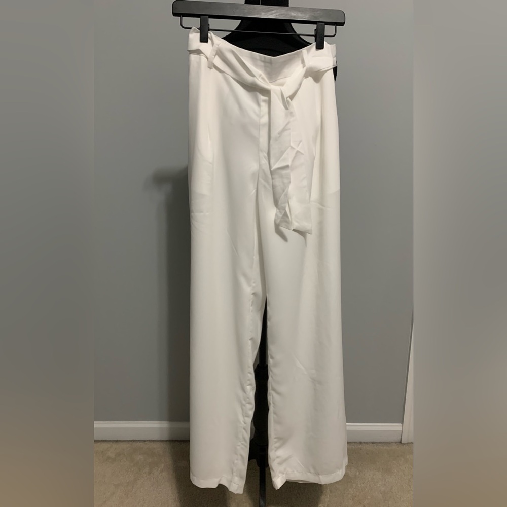 NWT White Wide Leg Pants - Picture 7 of 10
